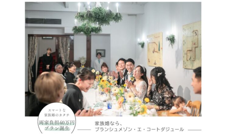 「みんな」ではなく、「家族」を大切にする結婚式。
