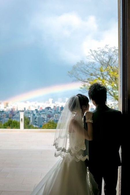 虹が見える結婚式｜ブランシュメゾン